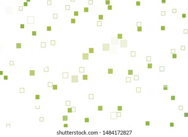 Light Green, Yellow vector cover with polygonal style. Modern abstract illustration with colorful rectangles. Pattern for websites, landing pages.