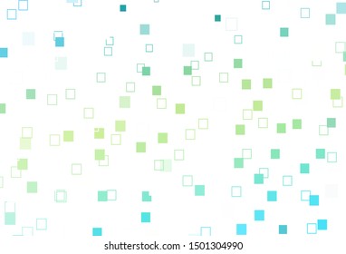 Light Green, Yellow vector cover with polygonal style. Decorative design in abstract style with rectangles. Background for cell phones.