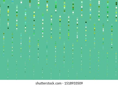 Light Green, Yellow vector cover with polygonal style. Decorative design in abstract style with rectangles. Modern template for your promotion.