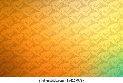 Light Green, Yellow vector cover with polygonal style. Triangles on abstract background with colorful gradient. The template can be used as a background.
