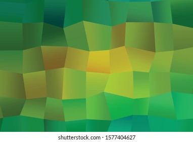 Light Green, Yellow vector cover with polygonal style. Illustration with set of colorful rectangles. Modern template for your promotion.