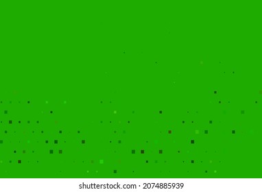 Hellgrüne, gelbe Vektorgrafik im polygonalen Stil. Schöne Abbildung mit Rechtecken und Quadraten. Die Vorlage kann als Hintergrund verwendet werden.