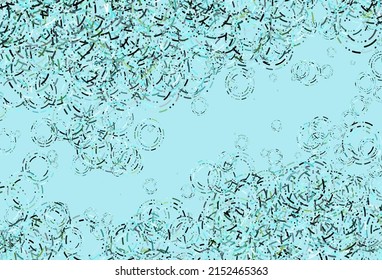 Light Green, Yellow vector cover with spots. Blurred bubbles on abstract background with colorful gradient. Design for posters, banners.