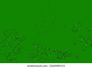 Light Green, Yellow vector cover with spots. Beautiful colored illustration with blurred circles in nature style. Design for business adverts.
