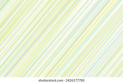 Light Green, Yellow vector cover with long lines. Modern geometrical abstract illustration with staves. The template can be used as a background.