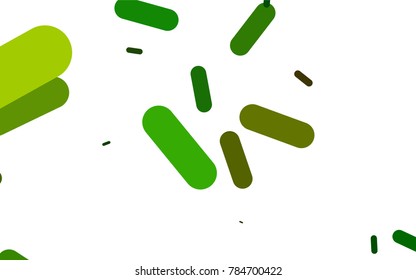 Light Green, Yellow vector cover with rounded stripes. Shining colored illustration with rounded stripes. The pattern can be used for medical ad, booklets, leaflets