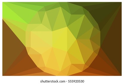 Light Green Yellow vector diamond Pattern. Geometric Gemstone sample. Repeating template with a gem in center. Jewelry gems texture for your design. Pattern can be used for background.
