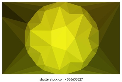 Light Green Yellow vector diamond Pattern. Geometric Gemstone sample. Repeating template with a gem in center. Jewelry gems texture for your design. Pattern can be used for background.