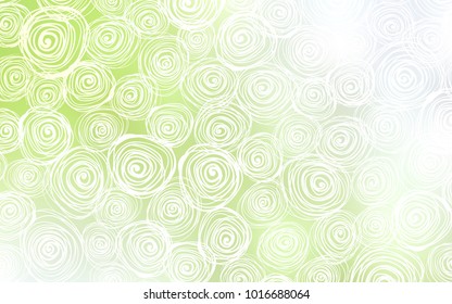 Light Green, Yellow vector doodle bright pattern. Brand-new colored illustration in blurry style with roses. The completely new template can be used for your brand book.