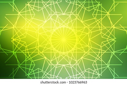 Light Green, Yellow vector doodle blurred texture. An elegant bright illustration with lines drawn by child in Natural style. The completely new template can be used for your brand book.