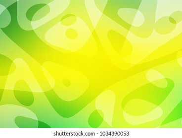 Light Green, Yellow vector doodle blurred template. Shining colored illustration with doodles in Zen tangle style. The best blurred design for your business.