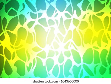 Light Green, Yellow vector doodle blurred background. An elegant bright illustration with lines in Natural style. Brand-new style for your business design.