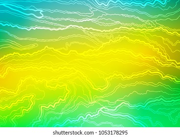 Light Green, Yellow vector doodle blurred pattern. An elegant bright illustration with lines in Natural style. The textured pattern can be used for website.