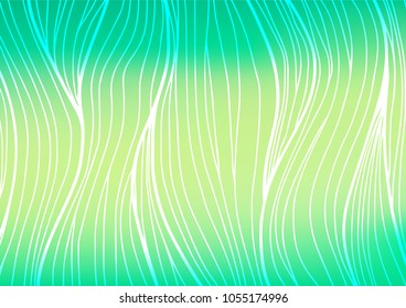 Light Green, Yellow vector doodle blurred template. Modern geometrical abstract illustration with doodles. The pattern can be used for coloring books and pages for kids.