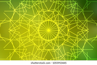 Light Green, Yellow vector doodle bright template. Creative illustration in blurred style with doodles made by child. The pattern can be used for coloring books and pages for kids.