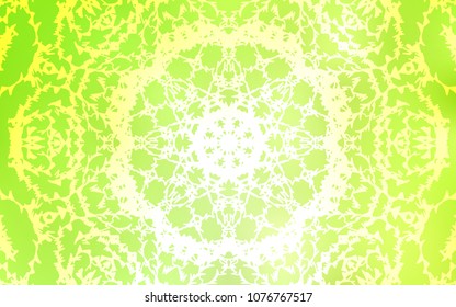 Light Green, Yellow vector doodle blurred pattern. Sketchy doodles drawn by child on blurred background. Brand-new design for your business.