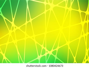 Light Green, Yellow vector doodle blurred pattern. Brand-new colored illustration in blurry style with doodles. Hand painted design for web, leaflet, textile.