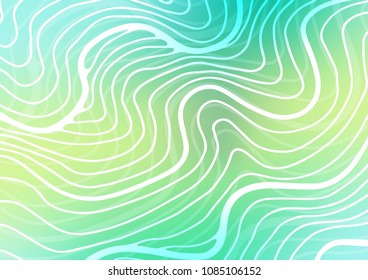 Light Green, Yellow vector doodle blurred template. Blurred decorative design in Indian style with Zen tangles. Brand-new style for your business design.