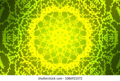 Light Green, Yellow vector doodle blurred background. Modern geometrical abstract illustration with doodles drawn by child. The completely new template can be used for your brand book.