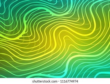 Light Green, Yellow vector doodle blurred texture. Blurred decorative design in Indian style with Zen tangles. The doodle design can be used for your web site.