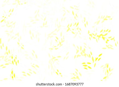 Light Green, Yellow vector doodle backdrop with leaves. Modern geometrical abstract illustration with leaves. The best design for your business.