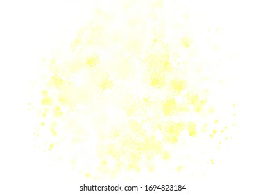 Light Green, Yellow vector doodle pattern with branches. An elegant bright illustration with leaves and branches. New template for your brand book.