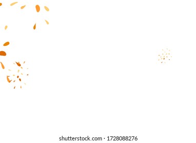 Verde claro, fondo de doodle vectorial amarillo con hojas. Decoración borrosa de estilo indio con hojas. Nueva plantilla para su diseño.