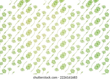 Diseño de doodle vectorial amarillo, verde claro. Nueva ilustración colorida en estilo moderno con hojas. El patrón texturizado para el sitio web.