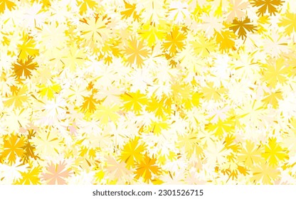 Light Green, Yellow vector doodle backdrop with trees, branches. Colorful illustration in doodle style with flowers. Hand painted design for web, leaflets.