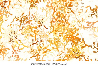Light Green, Yellow vector doodle background with leaves, branches. Doodle illustration of leaves and branches in Origami style. Brand new design for your business.