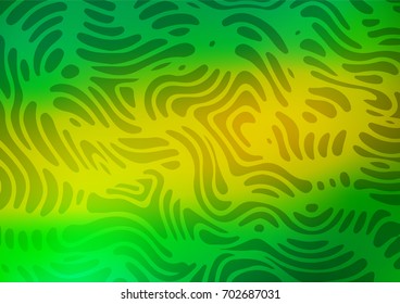 Light Green, Yellow vector doodle blurred template. Modern geometrical abstract illustration with doodles. The best blurred design for your business.