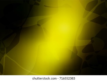Light green, Yellow vector doodle bright background. Doodle illustration made by child in Origami style with gradient. The doodle design can be used for your web site.