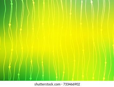 Light Green, Yellow vector doodle blurred texture. An elegant bright illustration with lines in Natural style. A new texture for your design.