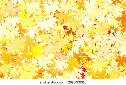 Light Green, Yellow vector elegant background with trees, branches. Glitter abstract illustration with flowers. New template for your brand book.