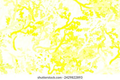 Light Green, Yellow vector elegant pattern with leaves, branches. Modern abstract illustration with leaves and branches. Pattern for heads of websites, designs.