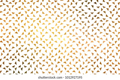 Light Green, Yellow vector geometric simple minimalistic background, which consist of triangles on white background. Triangular pattern with gradient for your business design. 