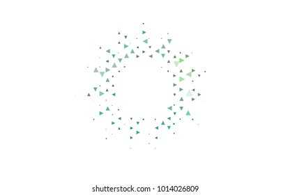 Light Green, Yellow vector geometric simple minimalistic background, which consist of triangles on white background. Triangular pattern with gradient for your business design. 