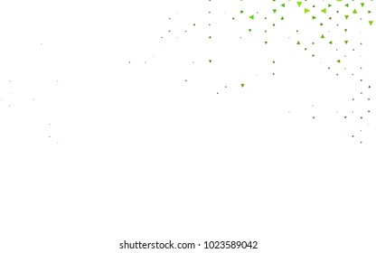 Light Green, Yellow vector geometric simple minimalistic background, which consist of triangles on white background. Triangular pattern with gradient for your business design. 