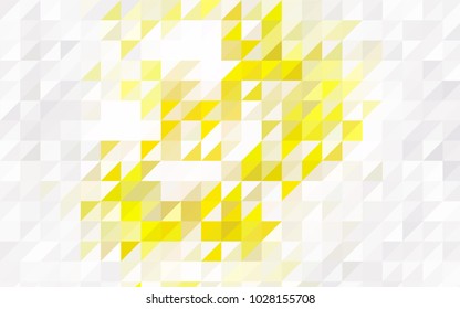 Light Green, Yellow vector geometric simple minimalistic background, which consist of triangles on white background. Triangular pattern with gradient for your business design. 