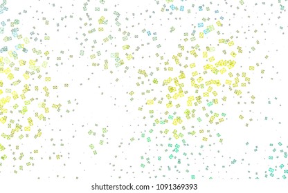 Light Green, Yellow vector geometric simple minimalistic background, which consist of triangles on white background. Triangular pattern with gradient for your business design. 
