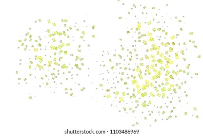Light Green, Yellow vector geometric simple minimalistic background, which consist of triangles on white background. Triangular pattern with gradient for your business design. 