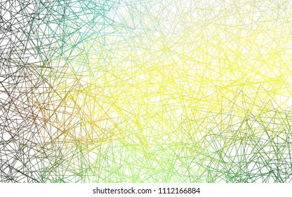 Light Green, Yellow vector geometric simple minimalistic background, which consist of triangles on white background. Triangular pattern with gradient for your business design. 