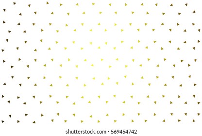 Light Green Yellow vector geometric simple minimalistic background, which consist of triangles on white background. Triangular pattern with gradient for your business design. 