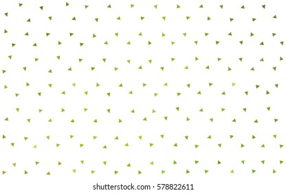Light Green, Yellow vector geometric simple minimalistic background, which consist of triangles on white background. Triangular pattern with gradient for your business design. 