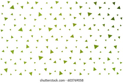 Light Green, Yellow vector geometric simple minimalistic background, which consist of triangles on white background. Triangular pattern with gradient for your business design. 