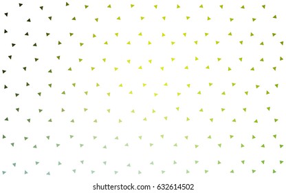 Light Green, Yellow vector geometric simple minimalistic background, which consist of triangles on white background. Triangular pattern with gradient for your business design. 