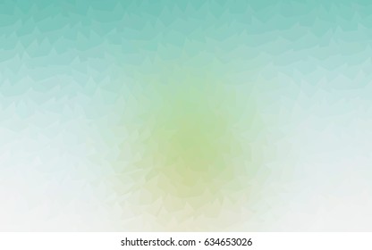 Light Green, Yellow vector geometric simple minimalistic background, which consist of triangles on white background. Triangular pattern with gradient for your business design. 