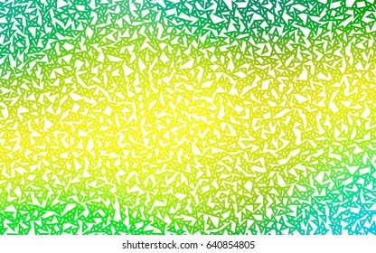 Light Green, Yellow vector geometric simple minimalistic background, which consist of triangles on white background. Triangular pattern with gradient for your business design. 