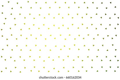 Light Green, Yellow vector geometric simple minimalistic background, which consist of triangles on white background. Triangular pattern with gradient for your business design. 