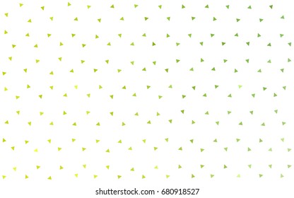 Light Green, Yellow vector geometric simple minimalistic background, which consist of triangles on white background. Triangular pattern with gradient for your business design. 